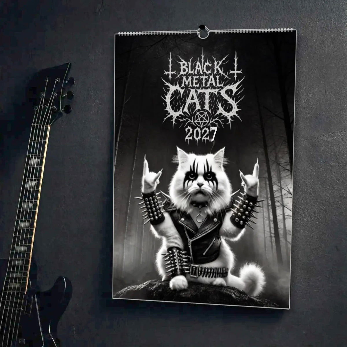 Black Metal Cats 2027 - Wall Calendar 2027
