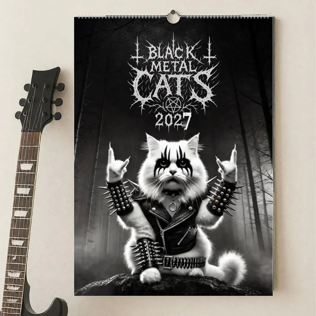 Black Metal Cats 2027 - Wall Calendar 2027
