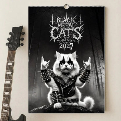 Black Metal Cats 2027 - Wall Calendar 2027