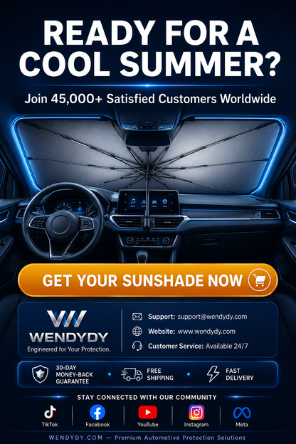 🔥Last Day 50% OFF - 2026 Upgraded Car Windshield Sun Shade Umbrella