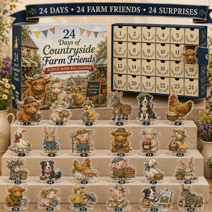Last Day 49% OFF – British Garden Friends 24-Day Surprise Calendar 2026 | 24 Unique Acrylic Wildlife Collectibles & Garden Adventures 🎁