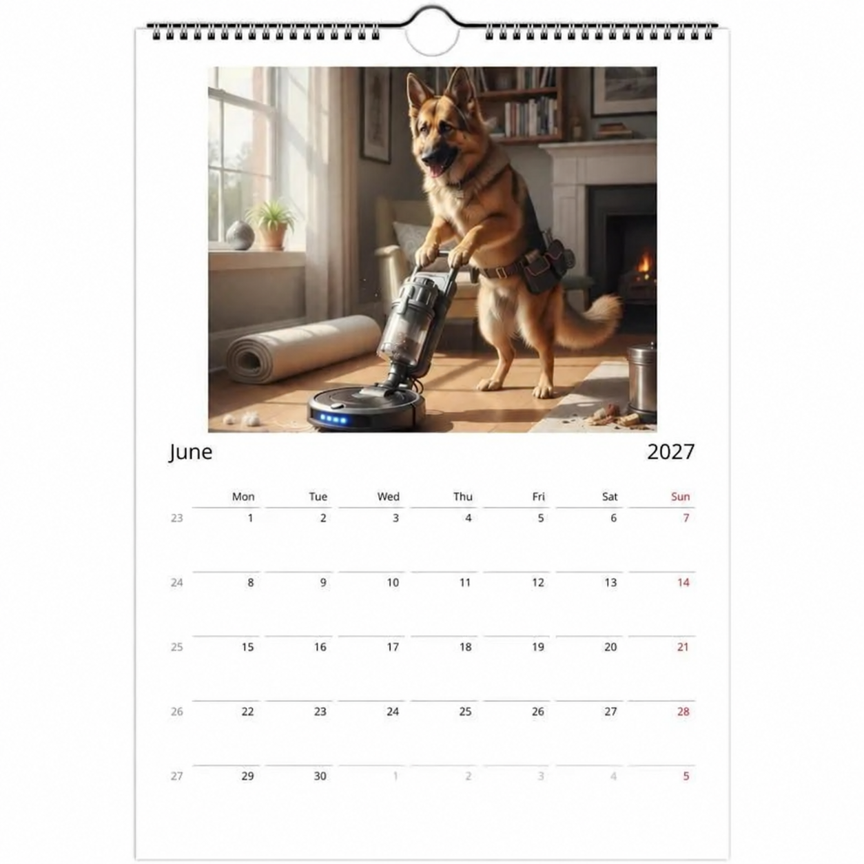🏆Christmas Pre Sale 49% OFF -German Shepherd (Alsatian) Calendar 2027- Daily Activities