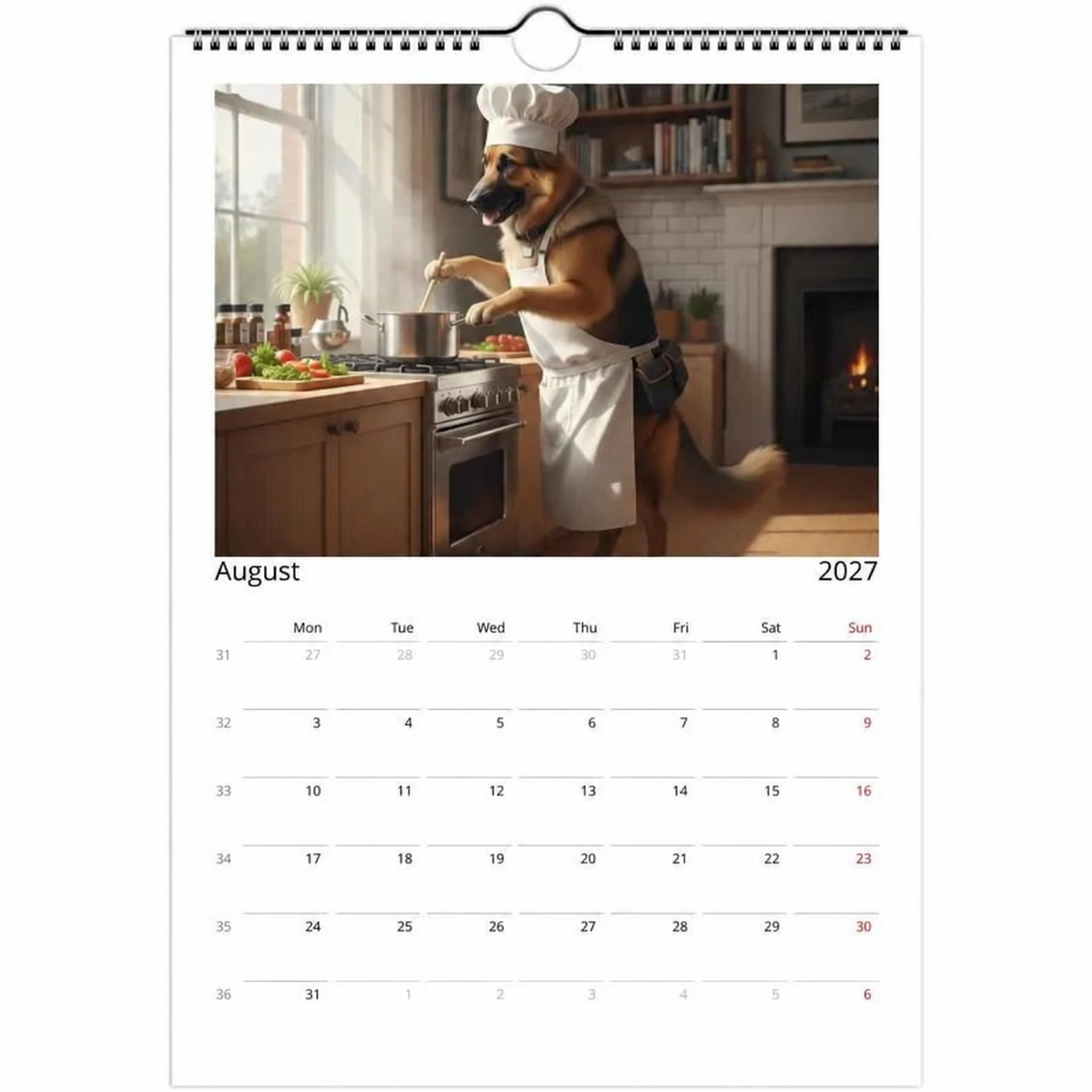 🏆Christmas Pre Sale 49% OFF -German Shepherd (Alsatian) Calendar 2027- Daily Activities