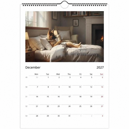 🏆Christmas Pre Sale 49% OFF -German Shepherd (Alsatian) Calendar 2027- Daily Activities