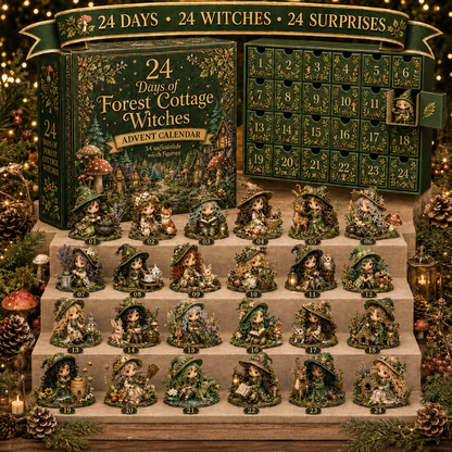 ⏰Limited Stock 49% OFF🔥 2026 The Five Covens Witch Advent Calendar – 24 Collectible Witches, 4 Magical Coven Styles