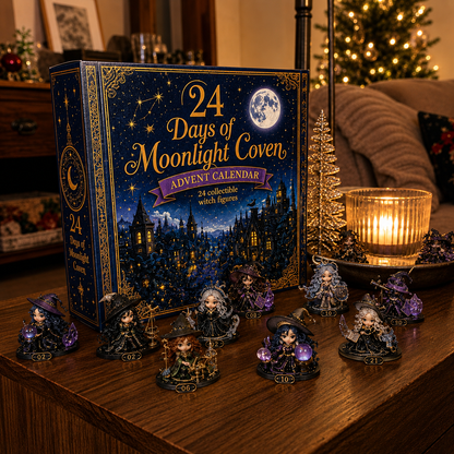 ⏰Limited Stock 49% OFF🔥 2026 The Five Covens Witch Advent Calendar – 24 Collectible Witches, 4 Magical Coven Styles
