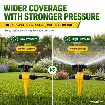 🏡 Last Day Special Price £9.99 !🏆 BUY 2 GET 1 FREE✨360° Rotation Auto Irrigation System Garden Lawn Sprinkler Patio