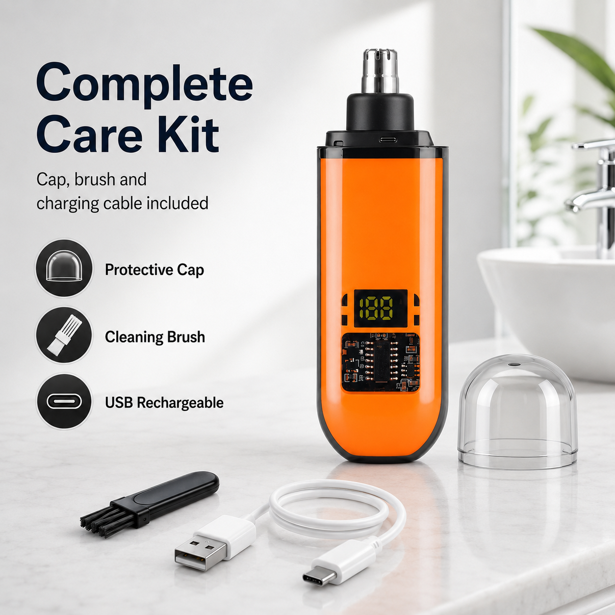 🔥 LAST DAY 50% OFF-🛠️Electric Nose Hair Trimmer