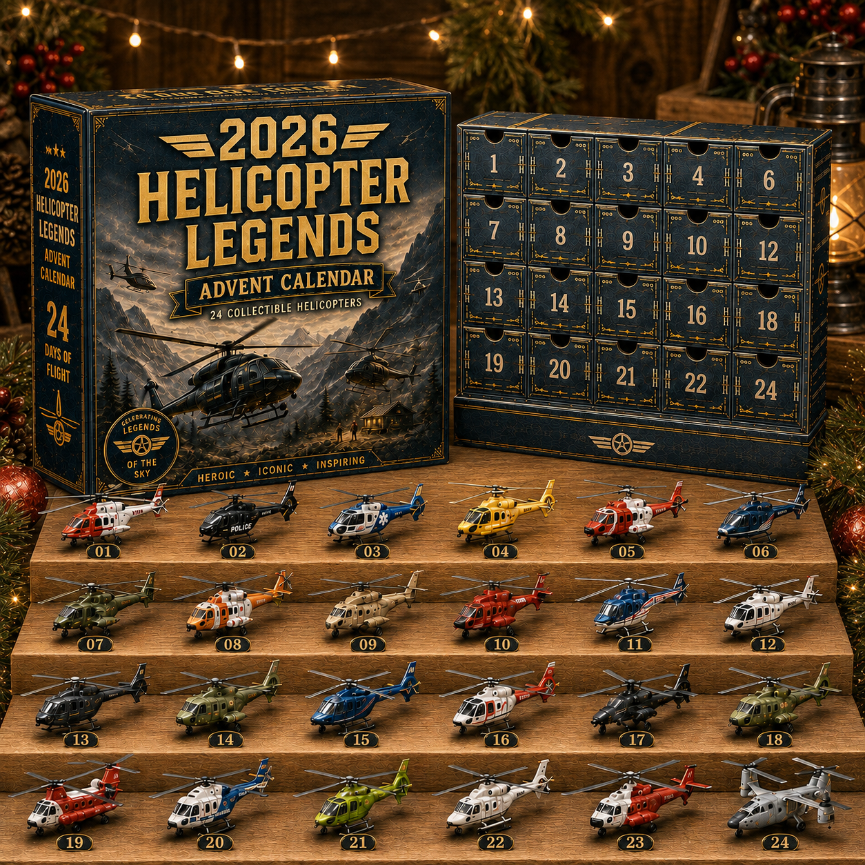2026 Helicopter Legends Advent Calendar – 24 Days of Collectible Helicopter Surprises