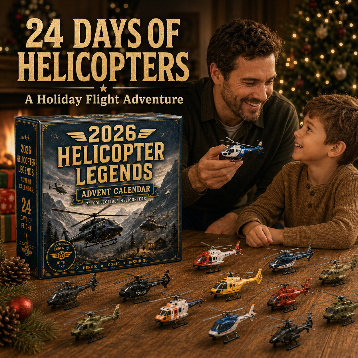 2026 Helicopter Legends Advent Calendar – 24 Days of Collectible Helicopter Surprises