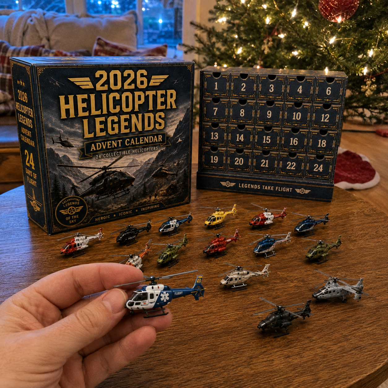 2026 Helicopter Legends Advent Calendar – 24 Days of Collectible Helicopter Surprises
