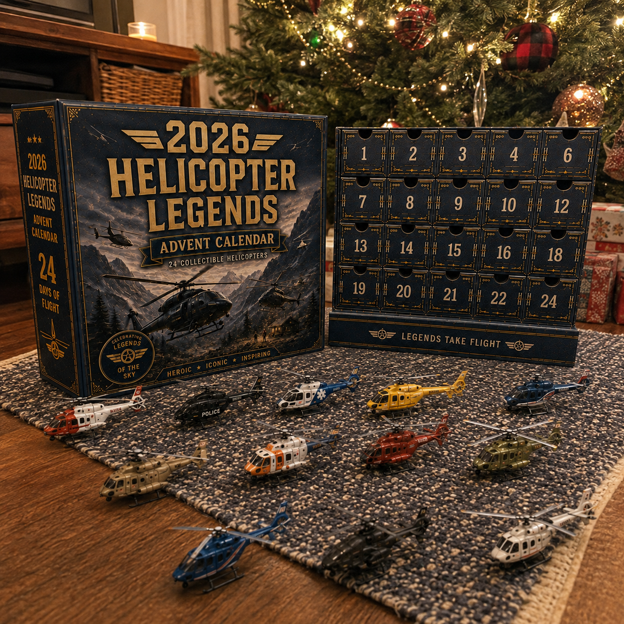 2026 Helicopter Legends Advent Calendar – 24 Days of Collectible Helicopter Surprises
