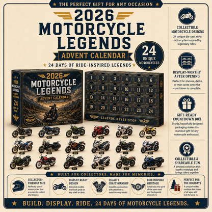 2026 Motorcycle Legends Advent Calendar – 24 Days, 24 Mini Motorcycles, 24 Legendary Rides