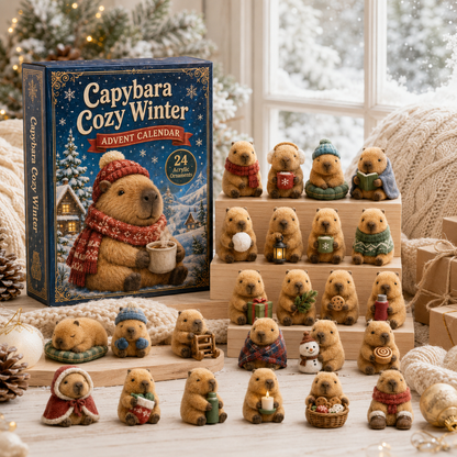 💫CHRISTMAS KICKOFF: 48% OFF – 2026 Capybara Cosy Winter Advent Calendar – 24 Days of Adorable Festive Surprises – Capybara Lovers’ Acrylic Ornaments Blind Box