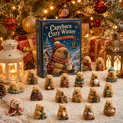 💫CHRISTMAS KICKOFF: 48% OFF – 2026 Capybara Cosy Winter Advent Calendar – 24 Days of Adorable Festive Surprises – Capybara Lovers’ Acrylic Ornaments Blind Box