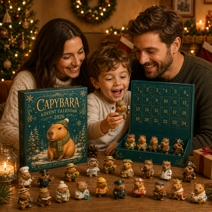 🦫CHRISTMAS KICKOFF 49% OFF - Cozy Capybara Christmas Advent Calendar 2026 – 24 Days of Adorable Capybara Surprises