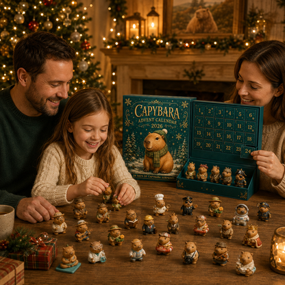 🦫CHRISTMAS KICKOFF 49% OFF - Cozy Capybara Christmas Advent Calendar 2026 – 24 Days of Adorable Capybara Surprises