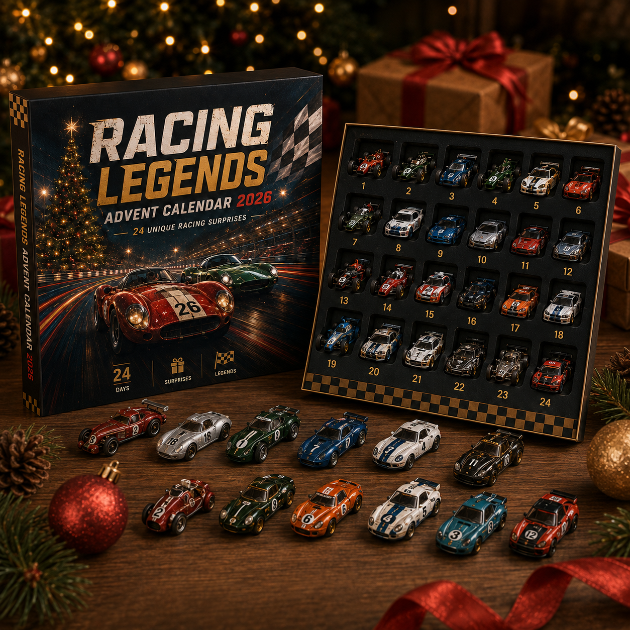 🏁 2026 Trackside Legends Advent Calendar – 24 Days of Racing Thrills 🏎️
