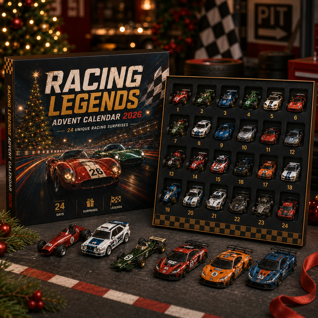🏁 2026 Trackside Legends Advent Calendar – 24 Days of Racing Thrills 🏎️