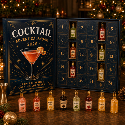 🍸 2026 Cocktail Cheers Advent Calendar – 24 Days of Mini Mixology Surprises 🎄