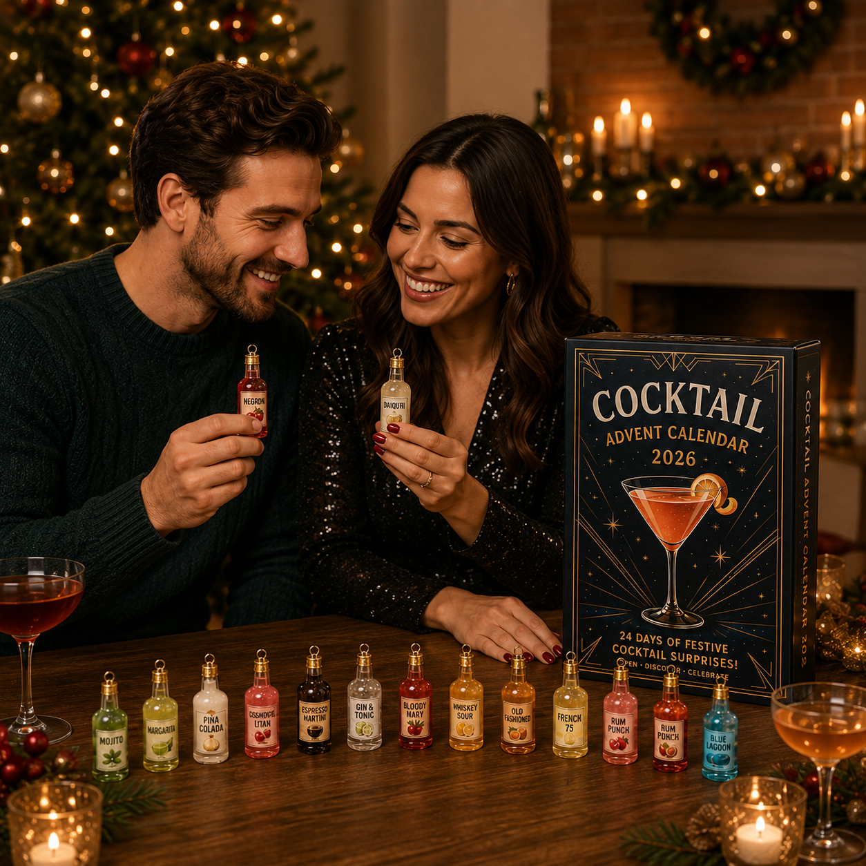🍸 2026 Cocktail Cheers Advent Calendar – 24 Days of Mini Mixology Surprises 🎄