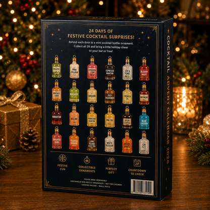 🍸 2026 Cocktail Cheers Advent Calendar – 24 Days of Mini Mixology Surprises 🎄