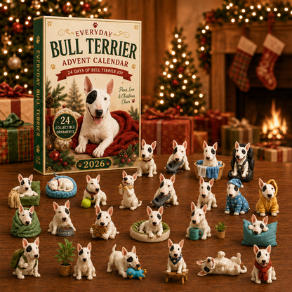 🎄 2026 Bull Terrier Christmas Moments Advent Calendar – 24 Days of Paws, Play & Personality 🐾