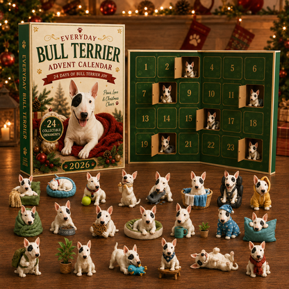 🎄 2026 Bull Terrier Christmas Moments Advent Calendar – 24 Days of Paws, Play & Personality 🐾