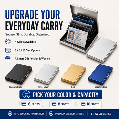 RFID Blocking Metal Card Holder