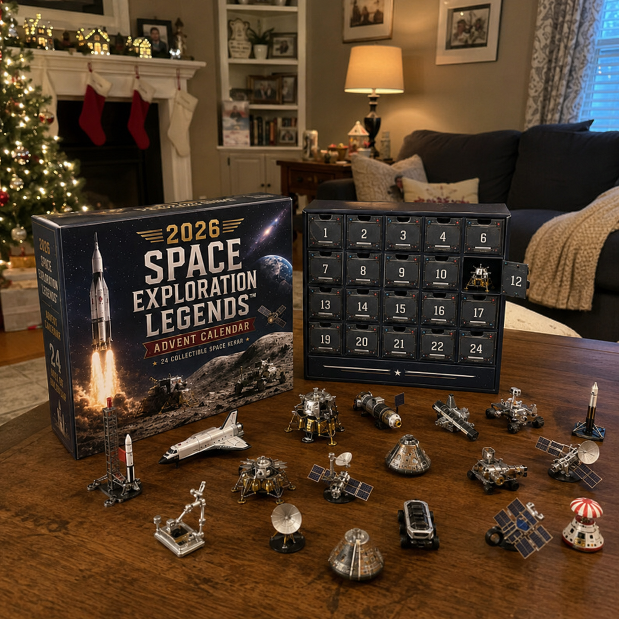 2026 Space Exploration Legends Advent Calendar – 24 Days of Space Missions, 24 Collectible Surprises