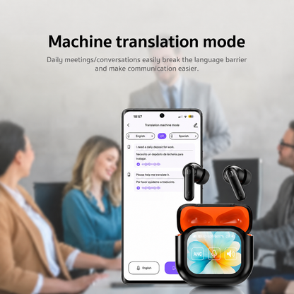 2026 New Bluetooth Wireless Noise-Canceling Translation Earbuds