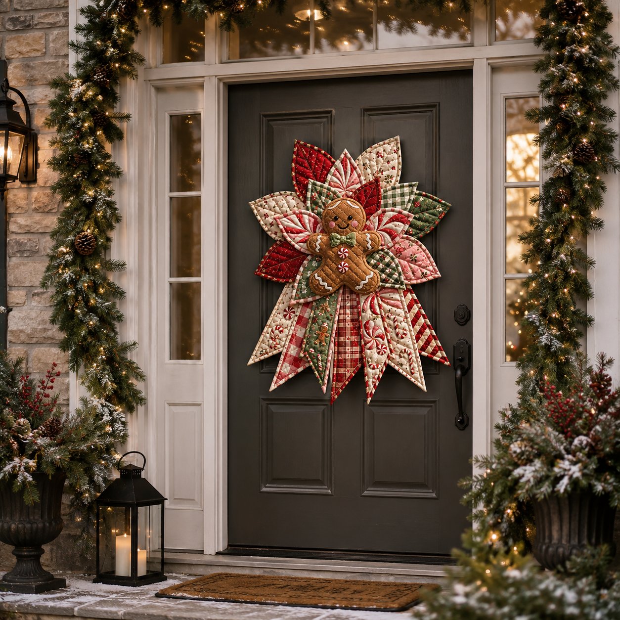 🎄Festive Quilted Christmas Door Hanging DIY Sewing Kit