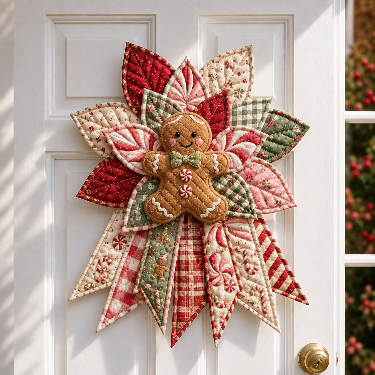 🎄Festive Quilted Christmas Door Hanging DIY Sewing Kit