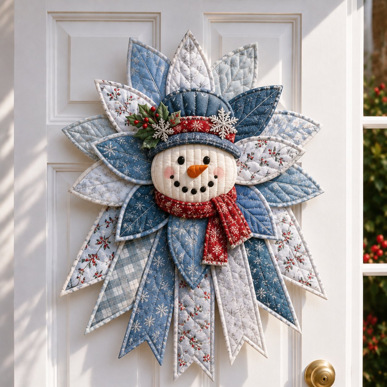 🎄Festive Quilted Christmas Door Hanging DIY Sewing Kit