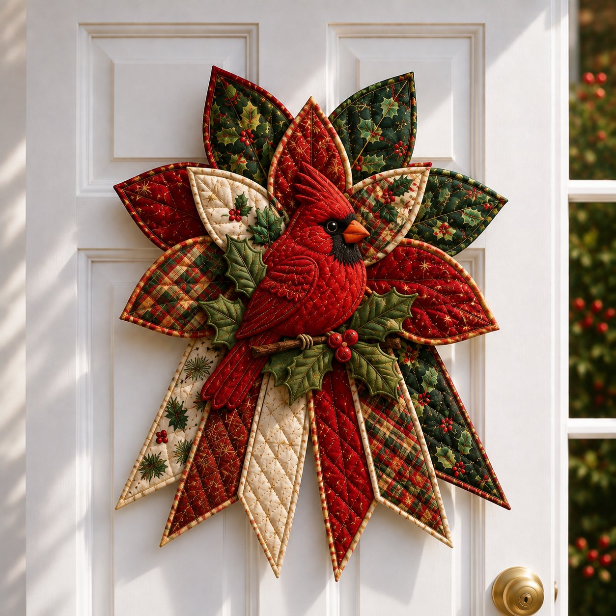 🎄Festive Quilted Christmas Door Hanging DIY Sewing Kit