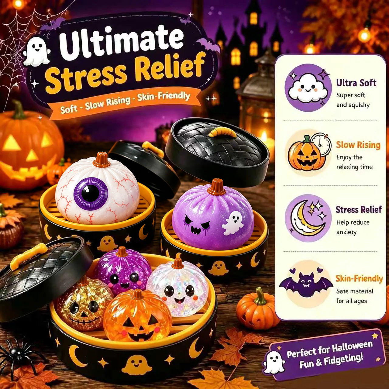 🎃👻 Last Day 49% OFF – Adorable Halloween Ghost Squishies You Can't Put Down! 🖐️