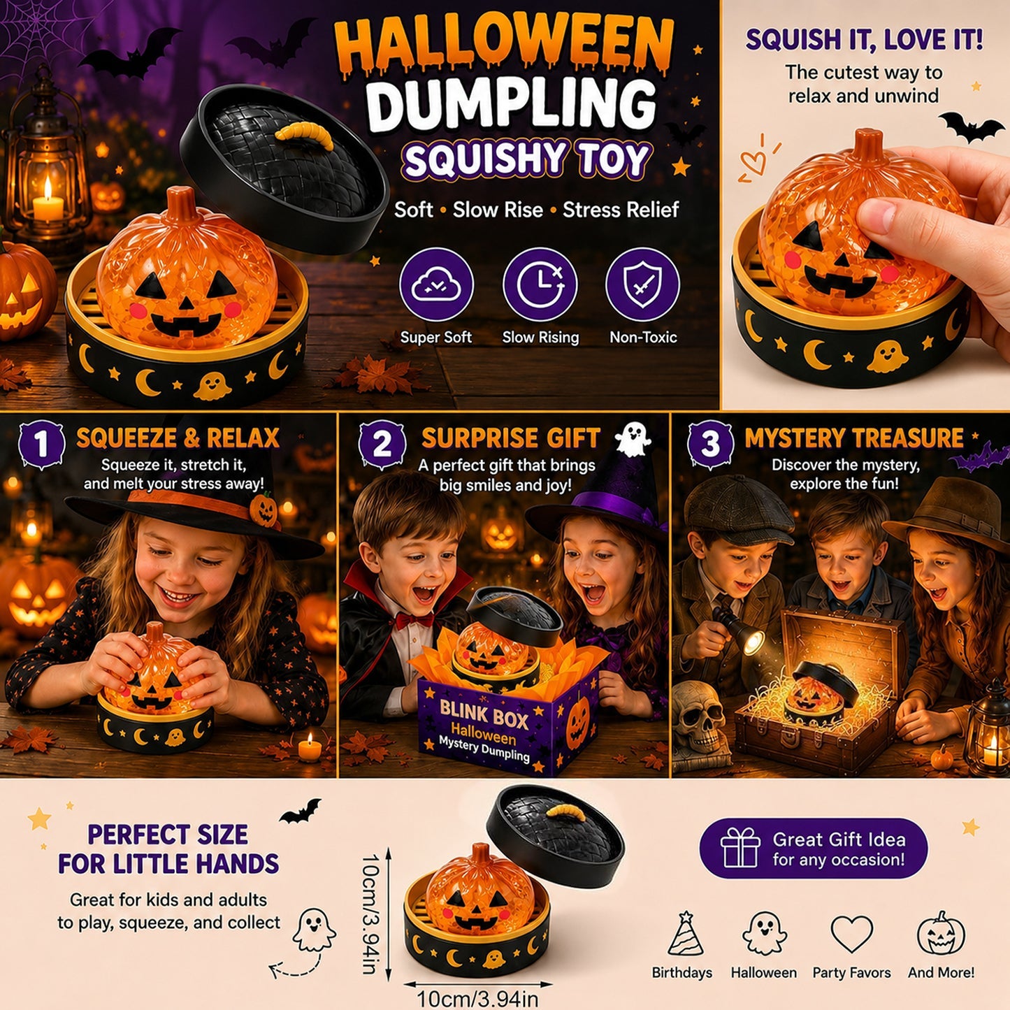🎃👻 Last Day 49% OFF – Adorable Halloween Ghost Squishies You Can't Put Down! 🖐️
