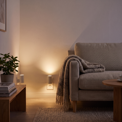 ❄️Summerfresh 50% OFF!✨Plug-In Dusk-to-Dawn Wall Light – 3000K Warm Up & Down Night Light with Pass-Through Socket
