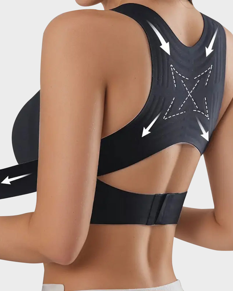 🏆 Last Day Special Price £9.99 ! 💐AlignLift Posture-Perfect Wireless Bra – Posture Correction (The leopard-print style is sold out)💕