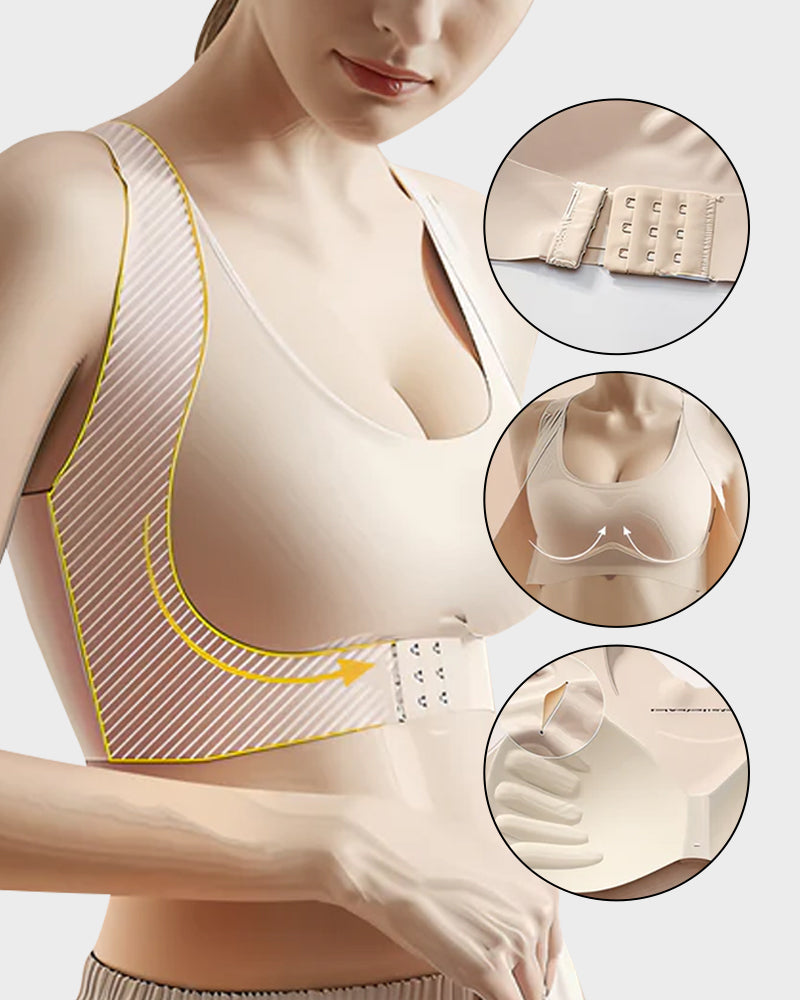 🏆 Last Day Special Price £9.99 ! 💐AlignLift Posture-Perfect Wireless Bra – Posture Correction (The leopard-print style is sold out)💕