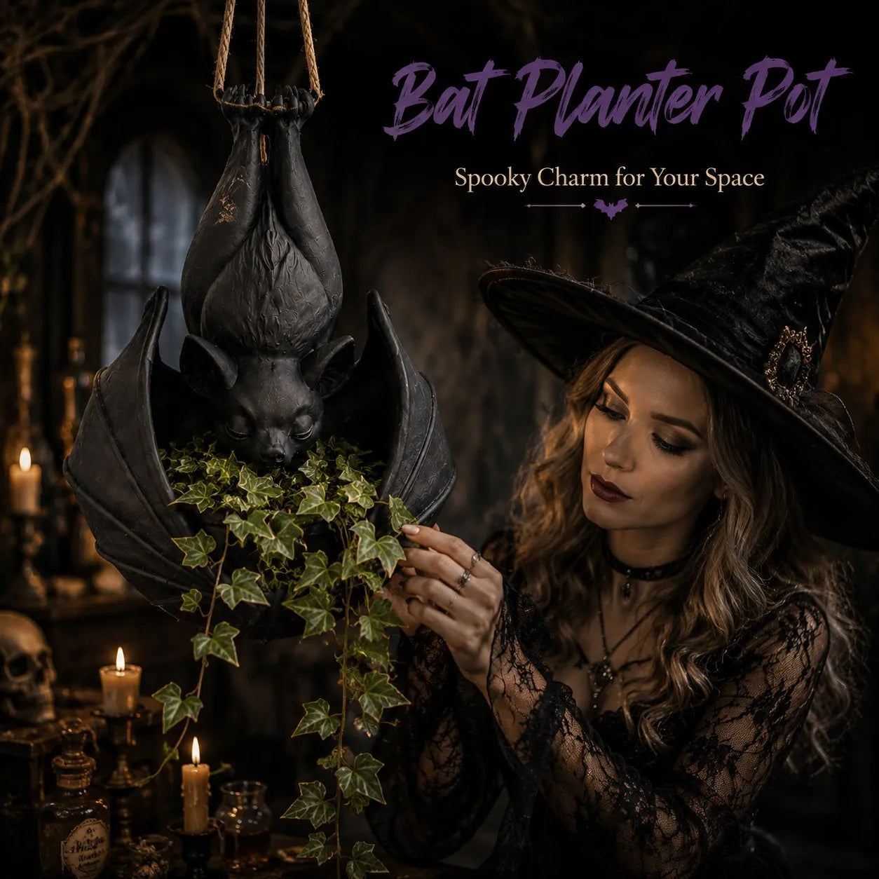 👿🦇Hanging Bat Plant Pot ——Life Art🪴