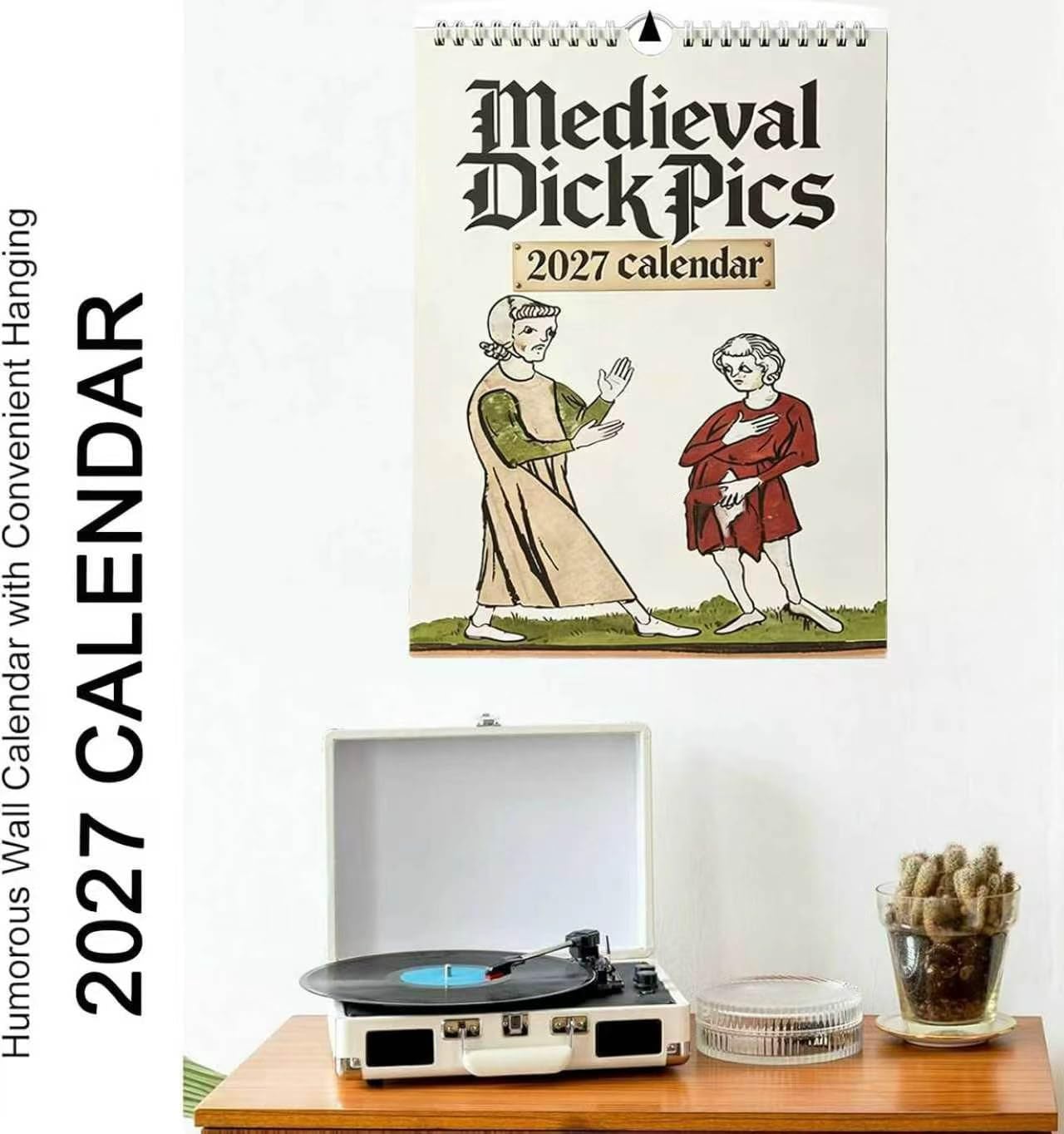 Christmas Sale - 49% Off-Funny Medieval Pics Wall Calender 2027