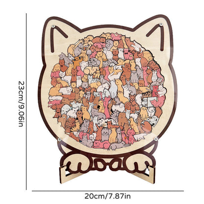 ⏳Limited-time 49% off⏰Multi Color Animal Shaped Wooden Jigsaw Puzzle🐾