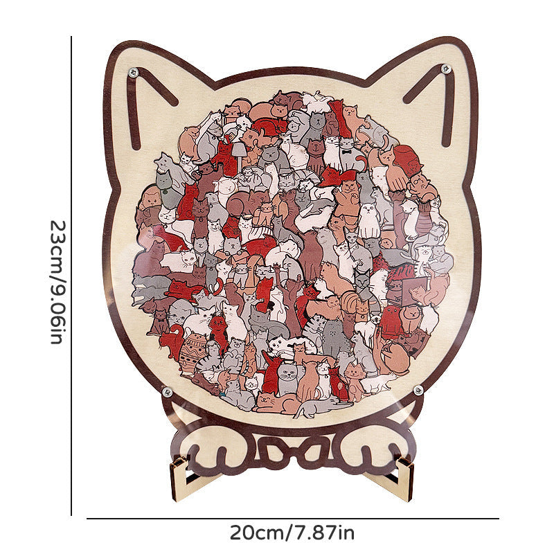⏳Limited-time 49% off⏰Multi Color Animal Shaped Wooden Jigsaw Puzzle🐾