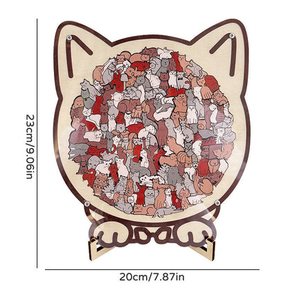 ⏳Limited-time 49% off⏰Multi Color Animal Shaped Wooden Jigsaw Puzzle🐾