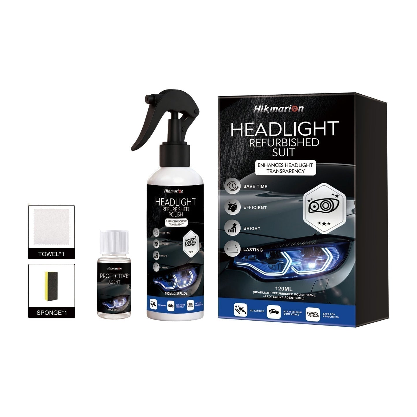 ⏳Time-Limited Special⏰Professional Car Headlight Restoration Kit