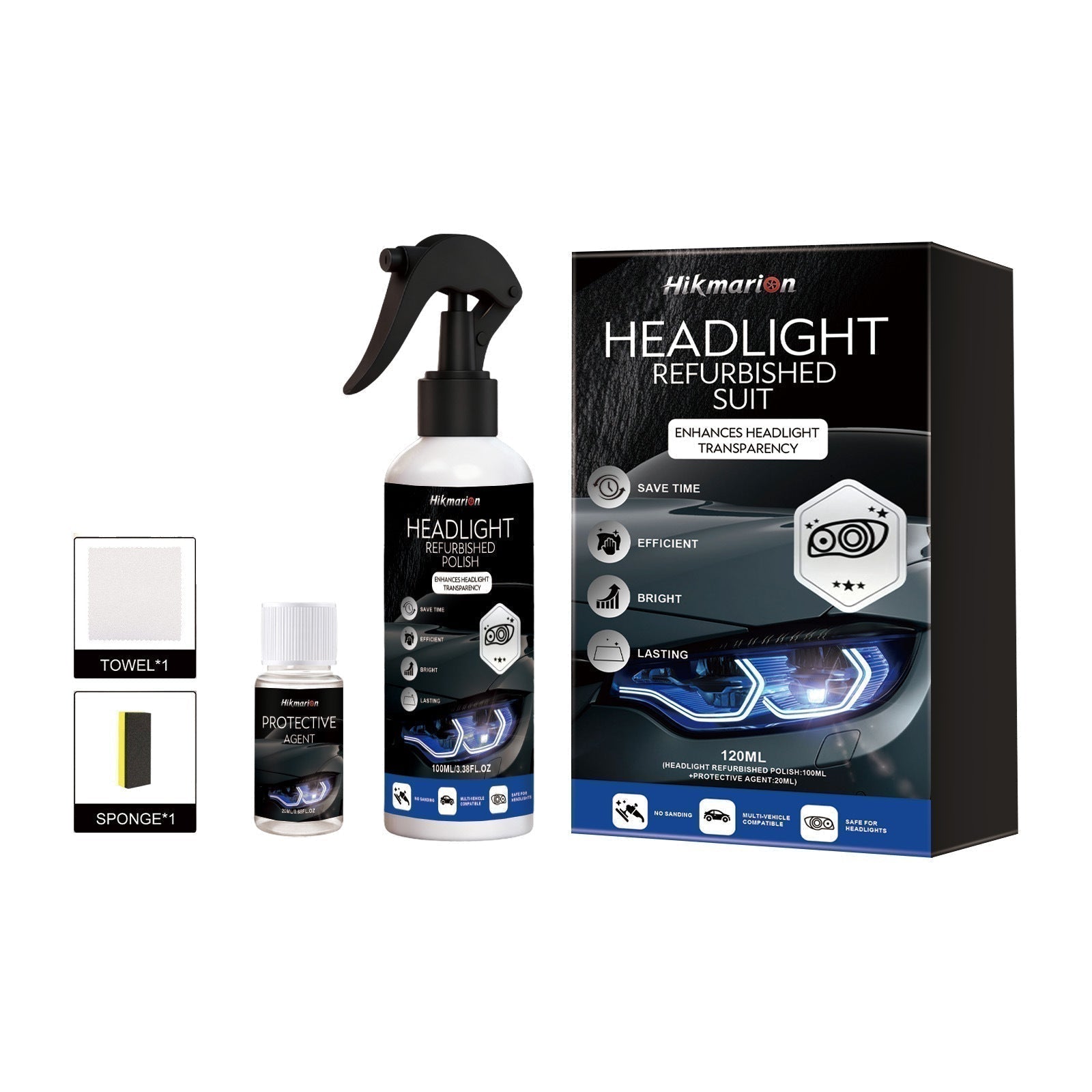 ⏳Time-Limited Special⏰Professional Car Headlight Restoration Kit
