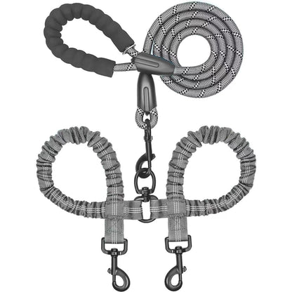 🐕Heavy Duty Dog Leash with Shock Absorbing Bungee