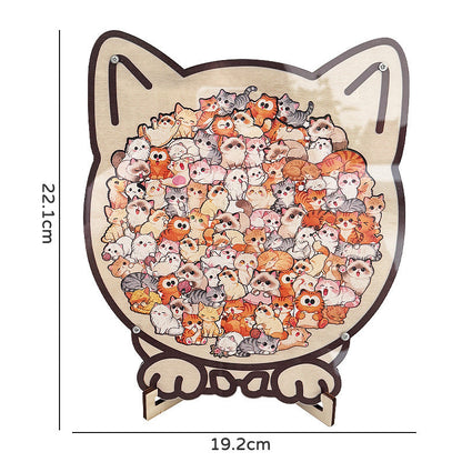 ⏳Limited-time 49% off⏰Multi Color Animal Shaped Wooden Jigsaw Puzzle🐾