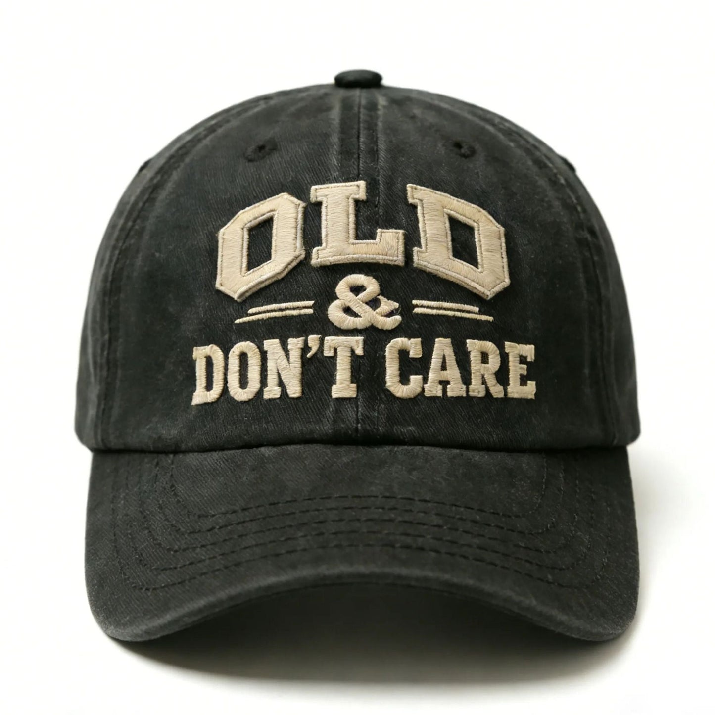 🧢 2026  Hot Sale |  Vintage Distressed “OLD & DON’T CARE” Cap